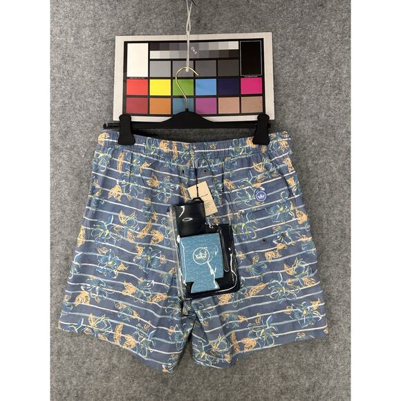 NWT Peter Millar Men's Size L Crown Blue Swim Trunks Shorts Includes Beer Koozie - Picture 16 of 16